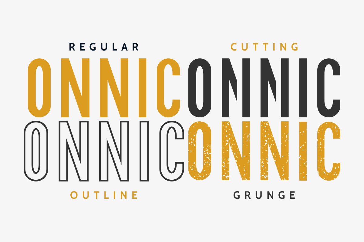 Example font ONNIC #3